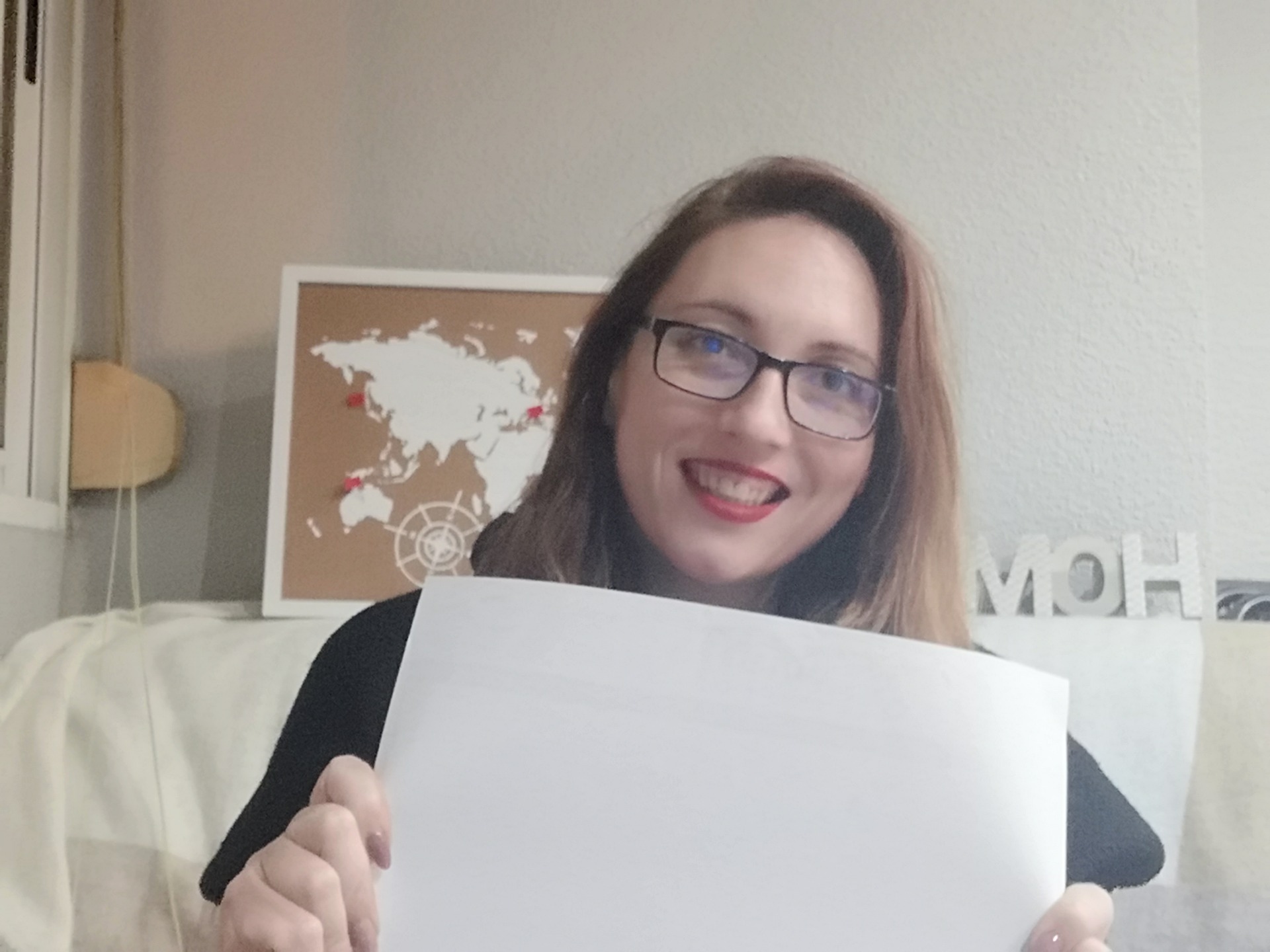 "Tu vida es un folio en blanco, que escribirás en él"